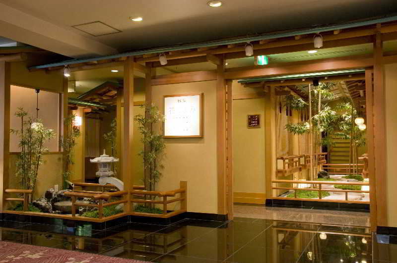 Fujikawaguchiko Onsen Konanso Hotel Exterior foto Interior of a Japanese restaurant